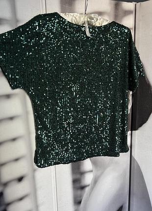 H&m блуза пайетки 4