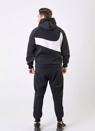 Спортивный костюм теплый nike big swoosh на флисе