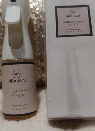 Парфумований спрей для волосся mira max vanilla fatale w-574, 220 мл