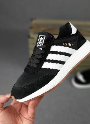 Adidas iniki чёрные белые полоски sin🆕 шикарные кроссовки адидас🆕купить наложенный платёж