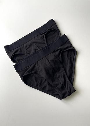 2 шт комплект труси сліпи бріфи бавовняні h&m