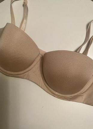 Бюстгальтер тілесний гладенький на кісточках h&m 65/в