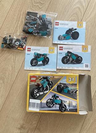Конструктор для хлопчика lego creator 3 в 1 мотоцикл