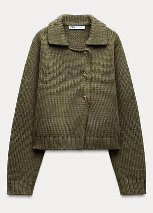 Новинка! трикотажний піджак/кардиган/светр/кофта на ґудзиках zara. привезений з іспанії.