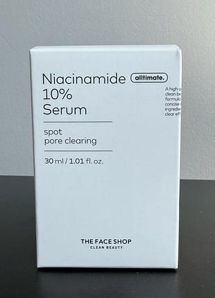 Серум з ніацинамідом the face shop alltimate niacinamide 10% serum — 30 мл