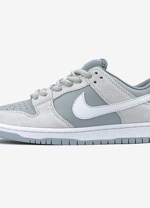 Кроссовки nike sb dunk low summit white wolf grey 3