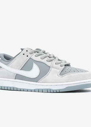 Кроссовки nike sb dunk low summit white wolf grey 4