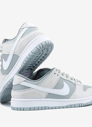 Кроссовки nike sb dunk low summit white wolf grey 6