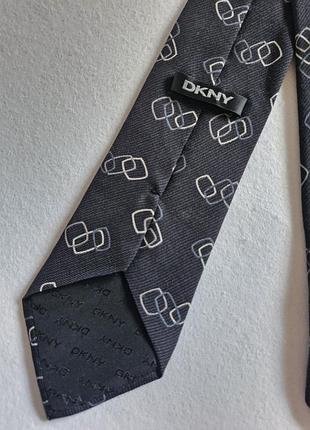 Краватка чоловіча dkny вінтажна з геометричним принтом