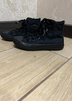 Кеди унісекс converse чорні, розмір 28.5, довжина устілки 18.5 см