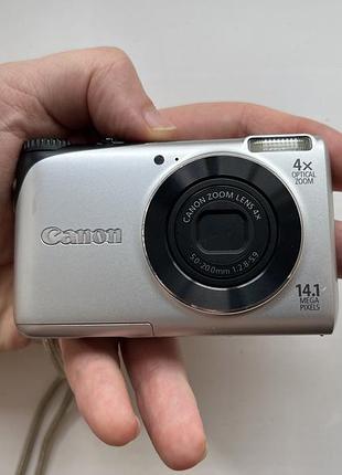 Цифровой фотоаппарат 2000x стильна камера canon powershot a2200 hd 14.1 mp сріблястий