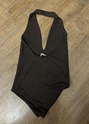 Боді коричневого кольору pull&bear 4