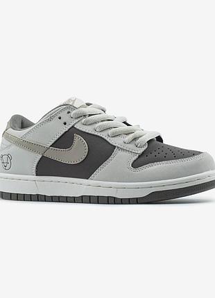 Кроссовки nike sb dunk low teddy bear grey 2