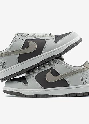 Кроссовки nike sb dunk low teddy bear grey 4