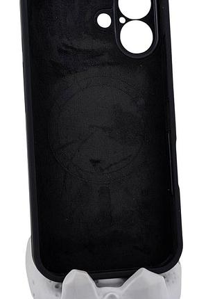 Чехол magnetic vision для apple iphone 17 бампер с микрофиброй черный 2