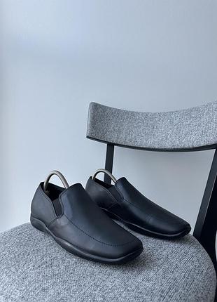 Шкіряні чоловічі лофери взуття кросівки кеди мокасини prada