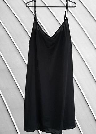 Женская черная ночная рубашка shein xl 2xl 44 46 50 52 54 шен ночневая на бретелях кружевной пеньюар для сна shein xl 2xl 52 54