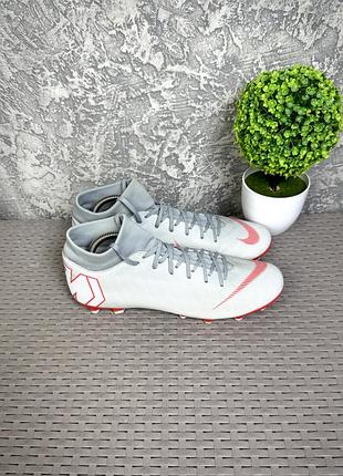 Nike mercurial бутсы копы сороконожки 42 размер футбольные серые