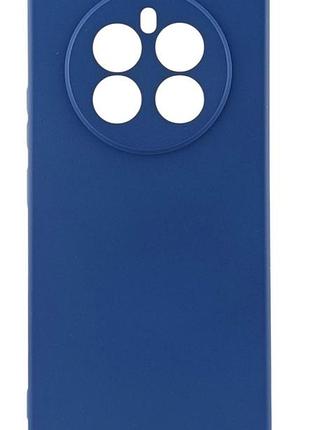 Чехол silicone case для realme 12 plus 5g (rmx3867) бампер с микрофиброй синий