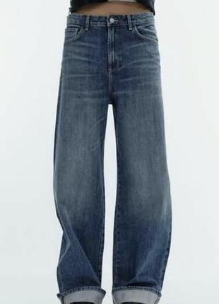 Джинси жіночі zara baggy сині