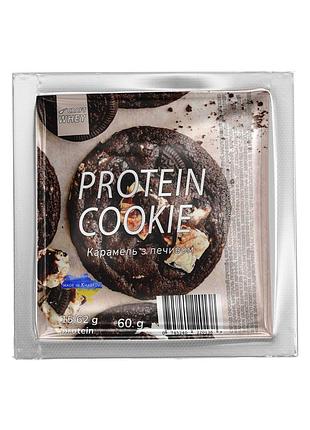 Білкове печиво, карамель, craft whey, 60 г, для спортивного раціону.