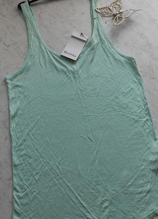 Мятно-зеленая женская майка бренда bershka испания