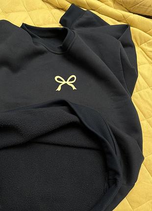 Тепла кофта з бантиком s/m 4
