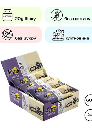 Протеїновий батончик, fitwin, 60 г, для спортивного раціону.