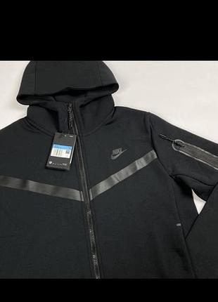 Кофта чоловіча nike tech fleece чорна 3