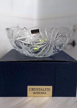 Миска crystalite bohemia кришталева 22 см 2