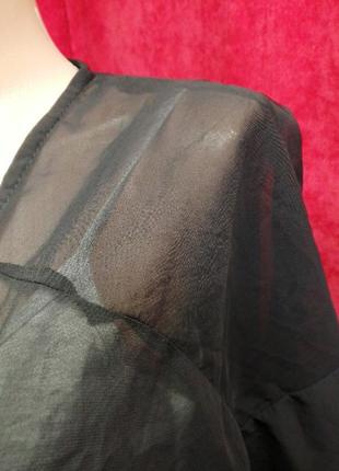 Жіноча чорна накидка, прозора