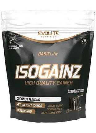 Гейнер evolite nutrition isogainz, 1 кг - кокос