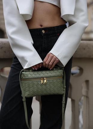 Сумка bottega veneta bang bang light green