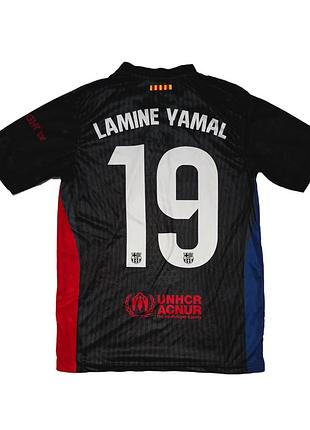 Футболка футбольная nike barcelona lamine yamal 19 football в виде adidas puma bayern manchester united arsenal ppsg real madrid mbappe haaland