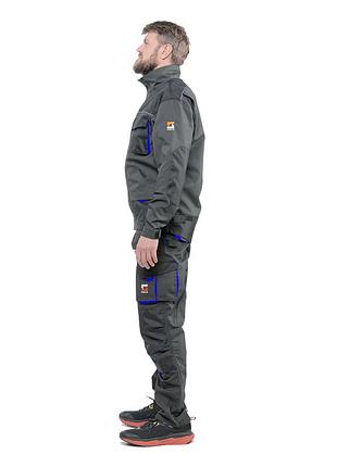 Костюм рабочий защитный steeluz blue мод 26 (куртка рабочая + штаны рабочие) рост 188 см, спецодежда xl