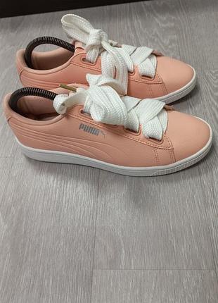 Кожаные женские кеды puma 2