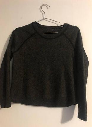 Кашемировый джемпер the white company 100% кашемир (cashmere) реглан р. s / графит