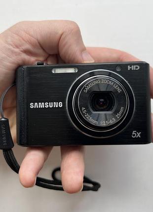 Фотоаппарат стильна компактна hd камера samsung st77 16.1mp + карта 8gb