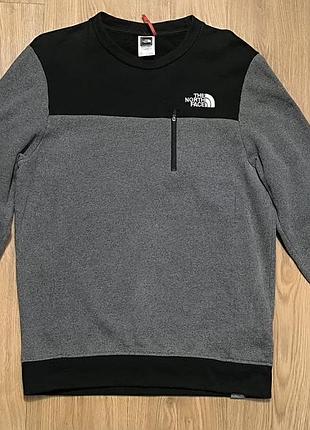 Чоловічий світшот the north face, чорний та сірий, розмір xs