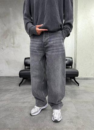 Топовые джинсы багги baggy skater grey