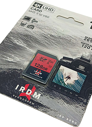 Карта флеш пам'яті б/у goodram irdm pro sdxc 128 gb uhs-ii (irp-s6b0-1280r12)