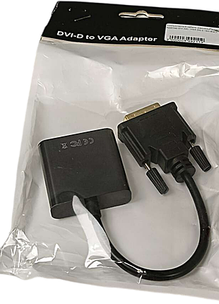 Адаптер dvi (m) - vga (m) 0.18m black