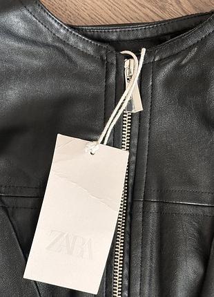 Zara бомбер шкіряна 3