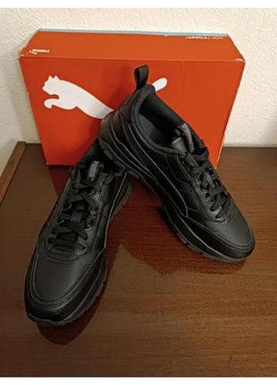 Оригинальные черные мужские кроссовки puma r78 trek#h имеют дизайн нового поколения.
