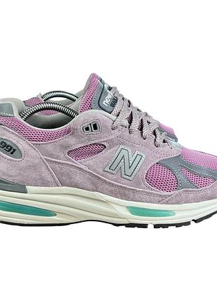 Кроссовки new balance 991v2 made in uk оригинал замшевые сиреневые розовые фиолетовые лиловые nb нью беленс бэланс 991 v2 u991rr2 размер 40.5