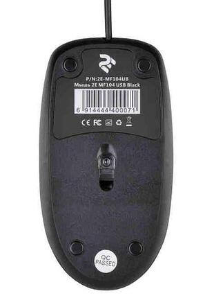 Мышь компьютерная мышь 2e mf104 usb black 2