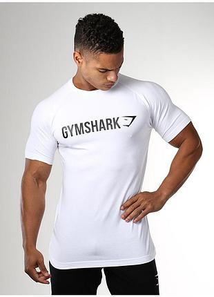 Футболка чоловіча "gymshark" біла 2xl