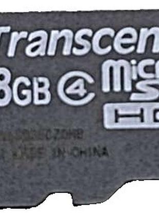 Карта флэш памяти б/у microsdhc 8gb transcend (class 4)