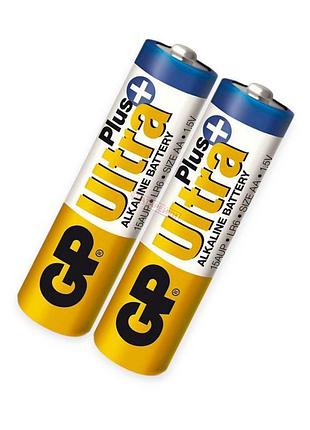 Батарейка aa щелочная 1.5v пальчик gp ultra plus alkaline (к-кт 2 шт, пленка) gp