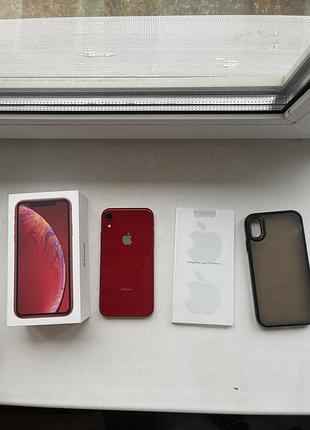 Iphone xr 64gb red, акумулятор 77%, б/у